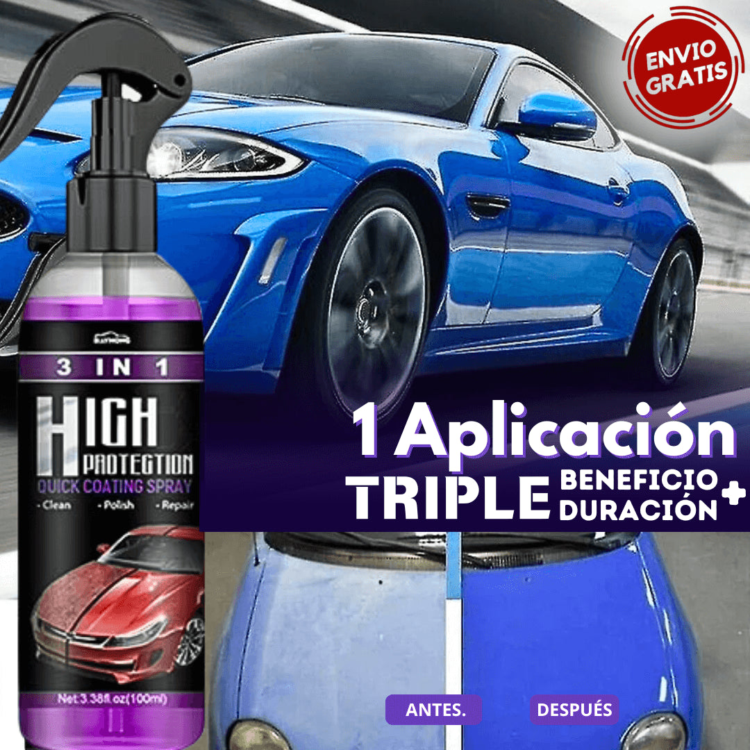 CarSpray™ 3 en 1: ¡Limpia, Restaura y Protege tu Auto!